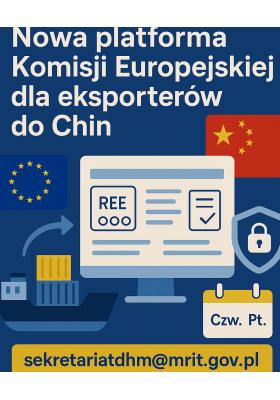 Nowa platforma Komisji Europejskiej dla przedsiębiorców eksportujących do Chin