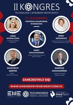 Rozwój krajowych producentów i sektora MedTech – jeden z kluczowych tematów II Kongresu Wyrobów Medycznych i Technologii
